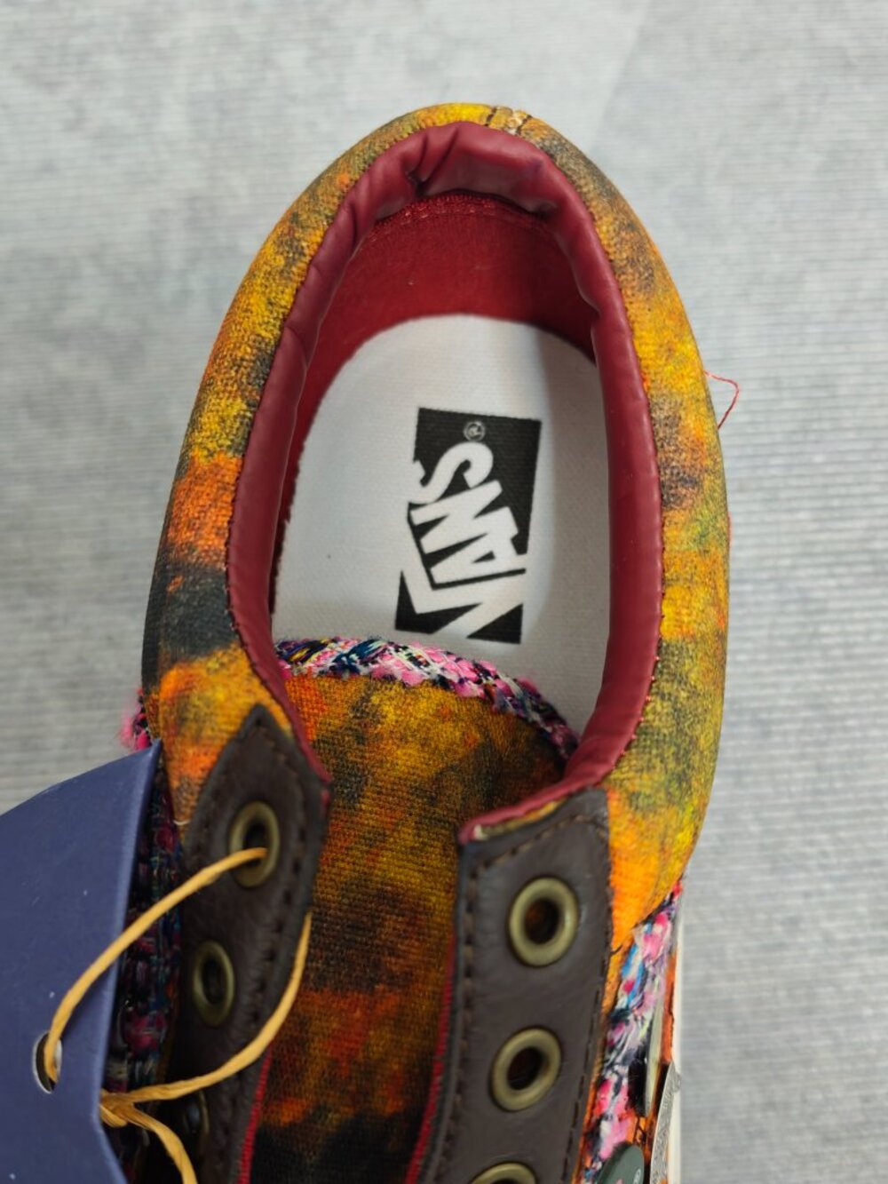 Vans‑Inspired Old Skool Retro Patchwork Canvas‑Leather Skate Shoes Full Box - Picture 5 of 8
